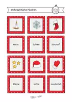 Vorschau - Stationenlernen - Weihnachtliche Pärchen Lesespiel (2-fach differenziert + Silbengliederung) - Seite 3