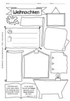 Vorschau - Arbeitsblätter - Weihnachten - Arbeitsblatt und Textblatt im Sketchnotes-Stil - Seite 3
