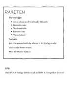 Vorschau - Mal- und Bastelvorlagen - Neujahr Raketen gestalten. Fensterdekoration - Seite 1