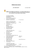 Vorschau - Text - Inszenierung/kreative Umsetzung von Friedrich Schillers "Der Handschuh" - Deckblatt