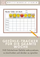 Vorschau - Fördermaterial/Inklusion - Gefühletracker für die gesamte Woche - Deckblatt