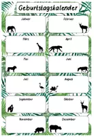 Vorschau - Poster - Geburtstagskalender #Safariklasse - Seite 1