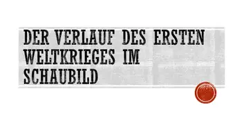 Vorschau - Präsentationen/Tafelbilder - Der Verlauf des Ersten Weltkrieges im Schaubild - Seite 1