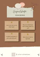 Vorschau - Aufgabenkarten - Gesprächskarten für den Unterricht - Kennenlernen - Schulstart - Deckblatt