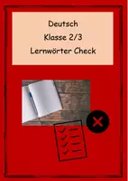 Vorschau - Test - Deutsch - Lernwörter Check - Klasse 2/3 - Deckblatt