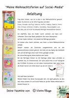 Vorschau - Mal- und Bastelvorlagen - #silvesterknaller24 Mein Weihnachtsferien-Feed / Handy zum Einklappen gestalten / Winter Bastelvorlage #edukilights22 - Seite 1