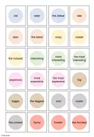 Vorschau - Stationenlernen - Comparison of adjectives - Paare zuordnen - Steigerung von Adjektiven - Seite 1