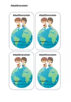 Vorschau - Arbeitsblätter - Materialpaket Atlasführerschein - Deckblatt