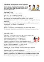 Vorschau - Arbeitsblätter - Reported Speech - Mixed - Dating - Seite 1