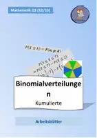 Vorschau - Arbeitsblätter - Kumulierte Binomialverteilungen - Deckblatt