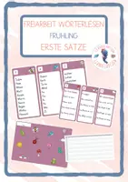 Vorschau - Stationenlernen - Freiarbeitskartei Wörterlesen Frühling - Deckblatt