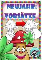 Vorschau - Stationenlernen - Winter - Neujahr - Silvester : Meine Wünsche und Ziele im neuen Jahr - Deckblatt