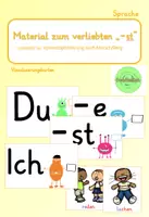 Vorschau - Präsentationen/Tafelbilder - Kontextoptimierung Sprachförderung "verliebtes -st" - Deckblatt