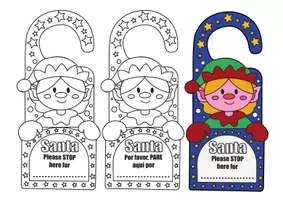 Vista previa - Manualidades / Dibujos para colorear - Colgadores Navideños - página 2