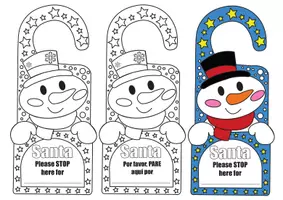 Vista previa - Manualidades / Dibujos para colorear - Colgadores Navideños - página 3