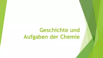 Vorschau - Präsentationen/Tafelbilder - Geschichte der Chemie (Präsentation und H5P) - Deckblatt