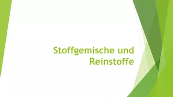Vorschau - Präsentationen/Tafelbilder - Stoffgemenge und Reinstoffe (Präsentation und H5P) - Deckblatt