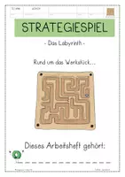 Vorschau - Mal- und Bastelvorlagen - Strategiespiel - Labyrinth - Werkstück aus Holz+Kunststoff - Seite 1
