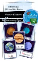 Vorschau - Bildkarten - Unsere Planeten: Bild- und Wortkarten - Deckblatt