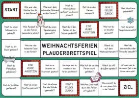 Vorschau - Arbeitsblätter - Weihnachtsferien Plauderbrettspiel - Nach den Ferien - Gesprächsanlässe als Brettspiel 🚀🎇 - Seite 2