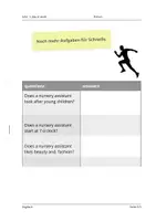 Vorschau - Arbeitsblätter - John´s day at work - job profile (5) nursery assistant - Seite 3