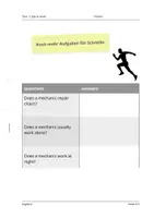 Vorschau - Arbeitsblätter - Tom´s day at work - job profile (2) mechanic - Seite 3