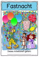 Vorschau - Stundenentwürfe - Fasching / Karneval / Fastnacht ARBEITSHEFT inkl. Lösungen Grundschule - Seite 1