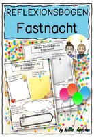 Vorschau - Stundenentwürfe - Fasching / Karneval / Fastnacht Reflexion "Meine Gedanken" Grundschule - Deckblatt