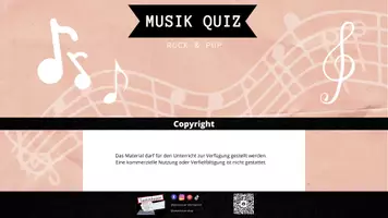Vorschau - Spiele - Musik Quiz - Rock & Pop - Interaktives PDF - Deckblatt