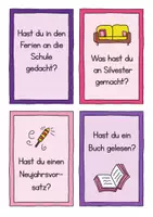 Vorschau - Arbeitsblätter - Weihnachtsferien Plauderkarten - Gesprächskarten zum Plaudern 🚀🎇 - Seite 3