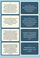Vorschau - Spiele - Lernspiel Absolutismus und Aufklärung (Karteikarten/mit Lösung) + GoogleForms Test - Seite 2