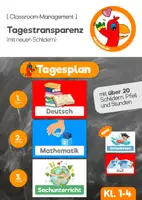 Vorschau - Bildkarten - TAGESPLAN - Tagestransparenz für alle Klassenstufen - Deckblatt