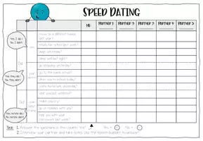 Vorschau - Arbeitsblätter - Speed Dating: Questions with „Did" - Seite 2