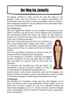 Vorschau - Arbeitsblätter - Der Weg ins Jenseits im Alten Ägypten - Seite 1