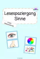 Vorschau - Arbeitsblätter - Lesespaziergang Sinne des Körpers - Deckblatt