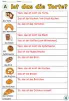 Vorschau - Arbeitsblätter - Übung "Ist das die Torte?" Thema Einkaufen / In der Bäckerei - 2-fach Differenzierung DaZ / DaF - Seite 2