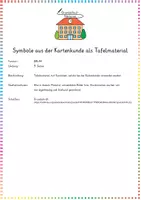 Vorschau - Bildkarten - Symbole aus der Kartenkunde als Tafelmaterial – Großformatige Visualisierung von Kartensignaturen (Sachunterricht / Geografie) - Seite 1