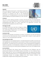 Vorschau - Arbeitsblätter - Die UNO Arbeitsblatt (Infotext und Übungen) - Deckblatt