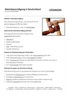 Vorschau - Arbeitsblätter - Gleichberechtigung kurz zusammengefasst - Seite 3