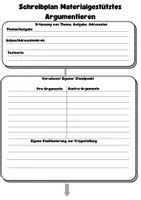 Vorschau - Arbeitsblätter - Leitfaden Materialgestütztes Argumentieren - Deckblatt