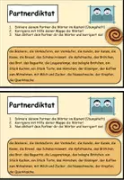 Vista previa - Tarjetas / Manipulativos - Dictado en pareja "In der Bäckerei" Tema Compras Alemán - Portada