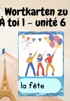 Vorschau - Merkblätter - À toi! 1 Unité 6 Vokabelkarten Simon Bigagli - Deckblatt