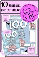 Vorschau - Arbeitsblätter - 100 sentences: present perfect - Deckblatt