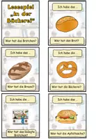 Vorschau - Spiele - Lesespiel "In der Bäckerei" Thema Einkaufen - DaZ / DaF / Deutsch - Seite 1