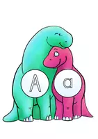 Vorschau - Poster - Dinosaurier : ABC - Plakate für den Buchstabenerwerb - Seite 1