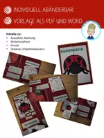 Vorschau - Arbeitsblätter - Lapbook Marienkäfer | Herrgottskäfer (editierbare Vorlage) - Seite 1
