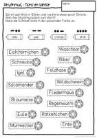 Vorschau - Unterrichtsreihen - Rhythmusbausteine - Tiere im Winter / Wald - Arbeitsblätter - Seite 2