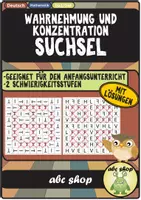Vorschau - Arbeitsblätter - Wahrnehmung & Konzentration: Suchsel - Buchstaben markieren - Deckblatt