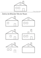 Vorschau - Arbeitsblätter - Wahrnehmung & Konzentration: Ergänze die Figur! - Seite 1