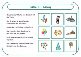 Vorschau - Spiele - Karneval / Fasching Logical für Klasse 3/4 - Seite 3